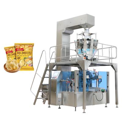 China Premade Pouches JINYI JY8DK Nuts Sugar Rice Packing Machine Product Custom Potato Chips Snack Food Granule Automatic Packaging Machine for sale