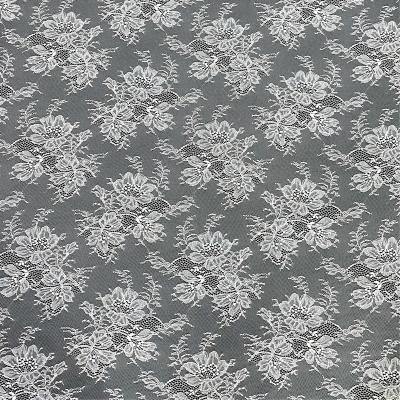 China Sustainable White Bridal Lace Fabric Sample Lace Materials for sale