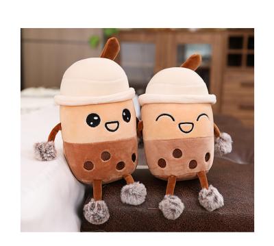 China Soft 24CM OEM soft pearl boba milk tea tea stuffed pillow cute cartoon bedtime toys doll stuffed&plush toy animal for sale