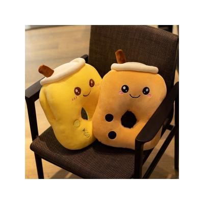 China Soft Wholesale Customization Milk Tea Afternoon Nap Pillow Cup Toy Sleep Pillow Doll Girl Cushion for sale