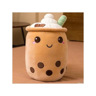 China Soft Milk Tea Cup Plush Toy 50CM Creative Simulation Pillow Net Red Funny Doll Pearl Milk Tea Cup Cushion Plush Doll for sale