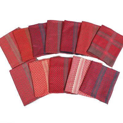 China Red Scarf Arab Shemagh Yashmagh Keffiyeh Arabic Red Scarf Yemeni Ourdoors Travel Cotton Scarf Mens Daily Life Ramadan Men Scarf Arabic Eid Gift for sale