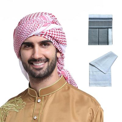 China Breathable Boutique Hijab Muslim Men's Muslim Men's Turban Headwear Headscarf Headwear Islam Headwear Shemagh Dubai Saudi Arabia for sale