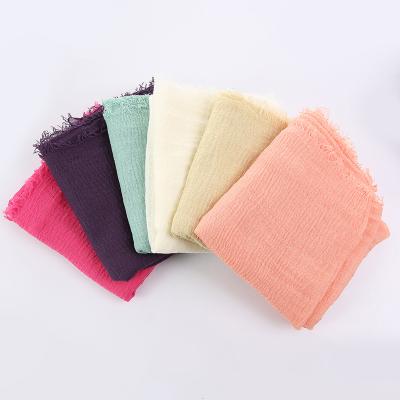 China Good Quality Breathable Promotional Fashion Available Many Colors 90*180cm Spring Scarf Women for sale