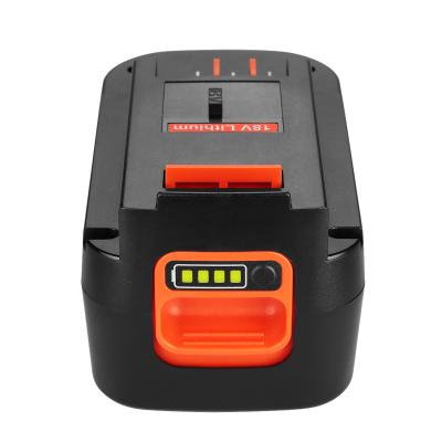 China Rechargeable Power Tools 18V 6Ah Lithium Ion Battery Power Tool for Black and Decker HPB18 Replace Lithium Ion Battery Electric Drill for sale