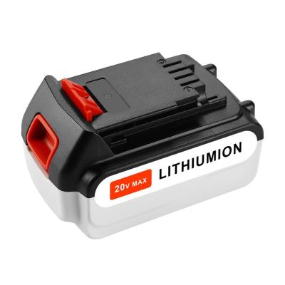 China 20V 4.0Ah Rechargeable Power Tools Power Tool Battery Pack For Black Decker LB20 LBX20 LBXR20 Cordless Drill Driver Power Tools for sale