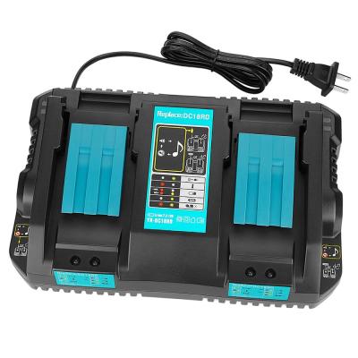 China Power Tool Battery Charger For New Product MA-Kita Dual Drill Lithium Ion Battery Rechargeable Quick Charger For Makita 18 Voltage DC18RD Power Tools for sale