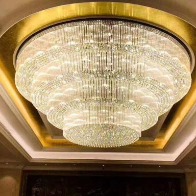 China Modern Rated Engineering Lighting Products Expert Hotel Star Light Fixture Crystal Pendant Light for sale