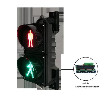 China IP65 Light Red Green Green Mini Traffic Signal Light 12-24V Crossroad / Pedestrian Traffic Control / Car Lift IP65 Traffic Controller 100mm LED Pedestrian Waterproof Traffic Control for sale