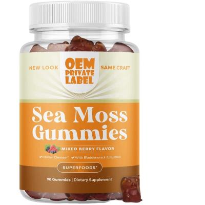 China Health Food Sea Moss Gummy vegan organic sea moss gummies for sale