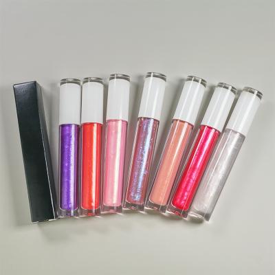 China Liptint Waterproof Aqueous Vendor Moisturizing Liquid Lipstick Custom Private Label Glitter Lip Gloss Lip Gloss Colorful Private Label for sale