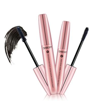 China Quick / Quick Dry 2 in 1 Make Your Own Brand Mascara Wands Fiber Lash Mascara for sale