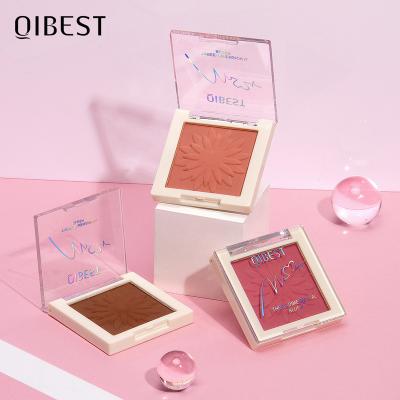 China Makeup Waterproof Cruelty Free Private Label Face Blusher Flower On Palette Matte Baked Blush Bronzer for sale