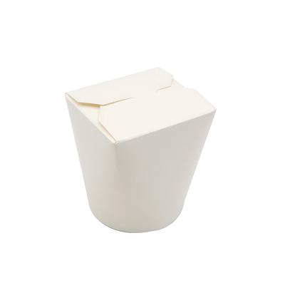 China Disposable Kraft Paper White Paper Salad Box Box Paper Food Packaging Box for sale