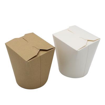 China Ningbo white paper disposable box craft noodle package pakageing paper box for sale