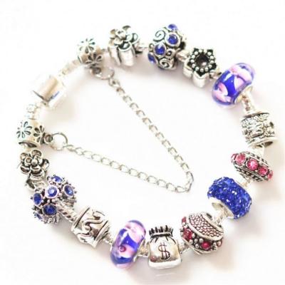 China Vintage Flowers Rhinestone Beads DIY Bead Jewelry Fit Original Charms Bracelet Trinket Wedding Jewelry For Women Gifts for sale