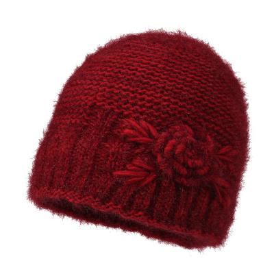 China Dome Middle-aged and elderly hat women's 2022 winter new outdoor warm velvet padded wool hat mother grandmother old hat for sale