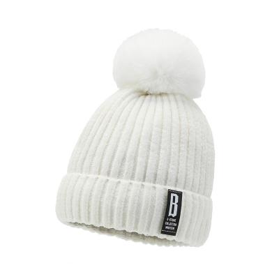 China High roof Wholesale winter new chenille wool hat children plus velvet warm fashion knitted women's hat cycling pullover hat for sale