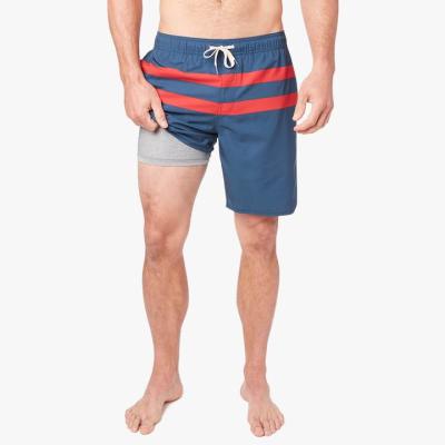 China Custom Size Mens Summer Anti-Wrinkle Polyester Gym Spandex Elastic Gym Jogging Loungewear Beach Surf Swim Shorts for sale