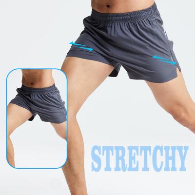 China 2021 Anti-Wrinkle Workout Quick Dry Gym Running Jogging Shorts Sport Shorts Men 2 in 1 for sale