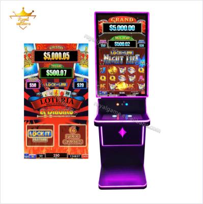 China Cheap Metal Prize Lock It Link 4in1 LOTERIA Casino Arcade Slot Game Machine Game Software for sale