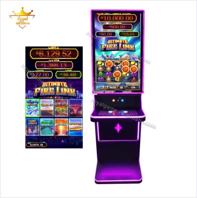 China Vertical Metal Cabinet 43inch Screen Fire Link Slot Machine Fire Link Software PCB Board Casino Machine for sale