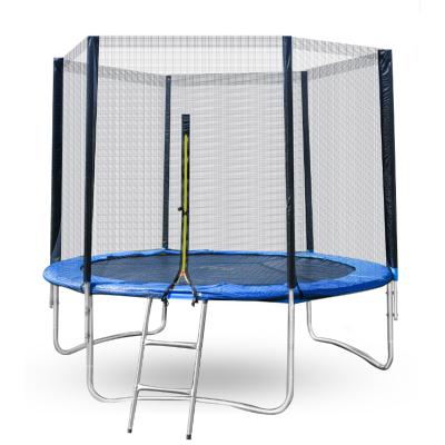 China With 8FT protective net kids indoor and outdoor trampoline jumping bed with ladder for sale