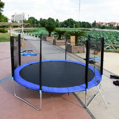 China Eco-Friendly 14ft Fitness Jumping Trampoline With Large Ladder Trampoline For Sale for sale