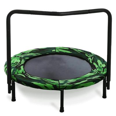 China 40 Inch Kid's Mini Jumping Trampoline Bed With Protective Net Hot-dip Galvanized Outdoor Handleless Handle for sale