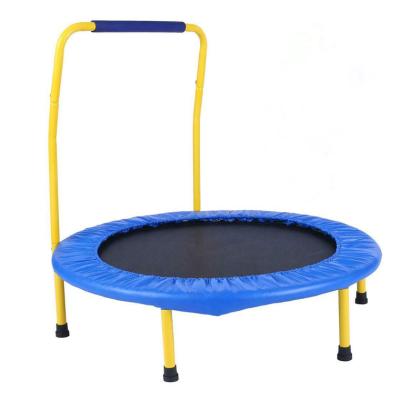 China Cheap Baby Protective Net Fitness Family Entertainment Mini Outdoor Trampoline With Handle for sale