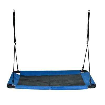 China Large Outdoor Play Equipment Trampoline Swing for Kids, Adults, with Steel Frame Durable Waterproof Adjustable Ropes Easy to Install for sale