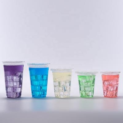 China Biodegradable factory sell pla cups disposable biodegradable plastic cups with lids for sale