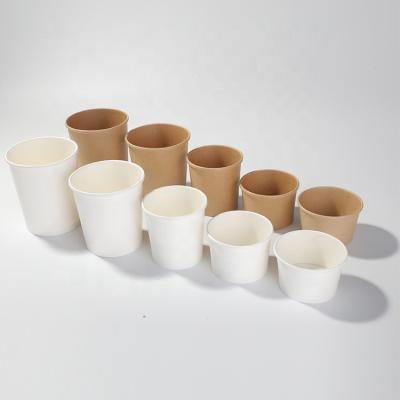 China Wholesale Disposable 12oz Brown Kraft Paper Soup Cup Price for sale