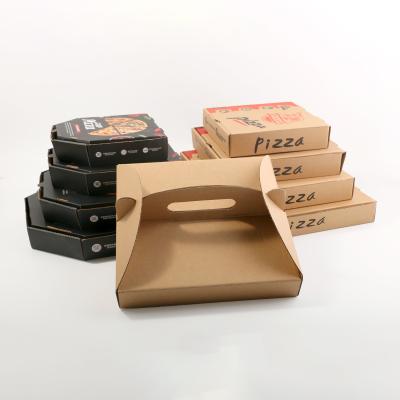 China Disposable pizza box take away pizza customized hexagonal printing box 10 inch pizza paper box for sale