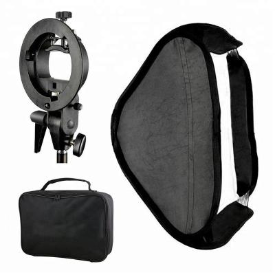 China Portable Folding Speedlite 80x80cm Snap Softbox Easy Fold Softbox Photo Studio with Speedlite Snap Bracket Mount and Carrying Case for sale