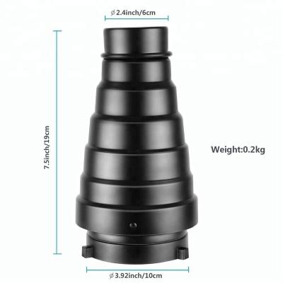 China Conical Snoot with Honeycomb Grid Color Gel Filter NS-01 for sale