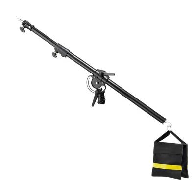 China Superior Lightweight Aerial Mount Cross Arm Mini Boom Aluminum Heavy Duty Telescopic Boom Arm Photo Studio Stand for sale