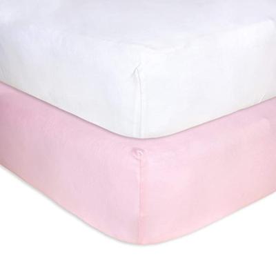 China Factory Price Anti-Static High Quality Solid Color Knit Cotton Muslin Baby Sheet for sale