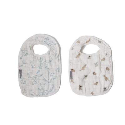 China Wholesale Custom Large Soft Skin-friendly Baby Bibs 100% Organic Cotton Baby Bibs High Quality for sale