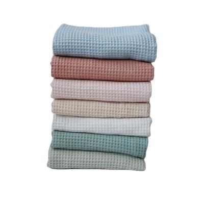 China Quality Assurance Skin-friendly And Breathable Waffle Super Soft Baby Knit Blanket for sale