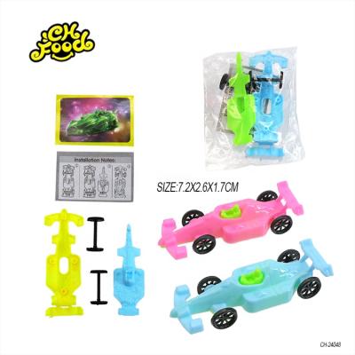 China Children's Toys Plastic Self Assemble Toys Race Car Truck Motorcycle Wristband Cartoon Animal Tank Promotional Toys for sale