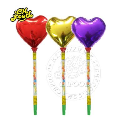 China Cartoon Toys All Kinds of Balloons Toys with Tablet Candy in Long Tube for sale