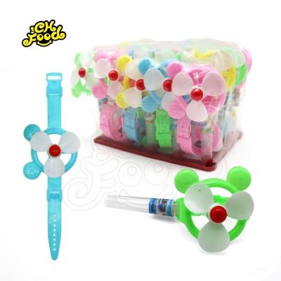 China Cartoon Toys Cheap Plastic Shape Mickey Fan Candy Toy Sweet Cartoon Watch For Children for sale