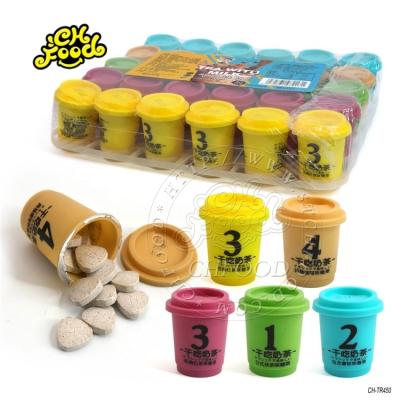 China Cartoon Toys 5 Flavors Tablet Candy in Mini Coffee Cup for sale