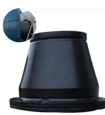 China CCS BV Super Cone Buffer Coupling For Boat And Corvette Frigate High Performance Marine Rubber Buffer for sale