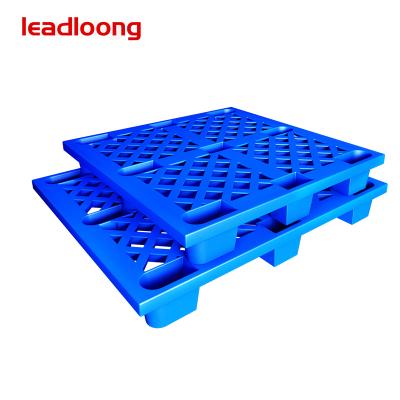 China Durable Single Sided Cheap Plastic Single Sided Stackable Warehouse Storage Pallet Single Use Export Pallet for sale