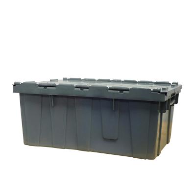 China Eco-friendly raw material 6# 600*400*250MM 40L pp plastic wholesale Unfoldable and stackable crate for shipping and storing for sale