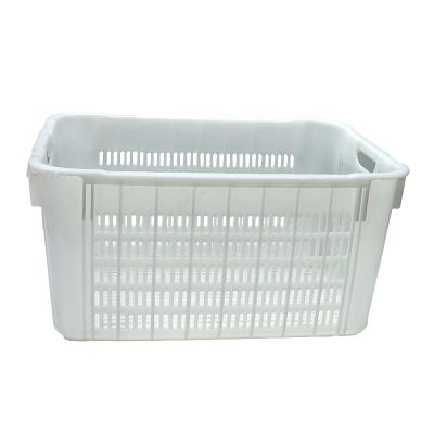 China Sustainable Multi-colored Plastic Turnover Basket For Vegetable And Fruit for sale