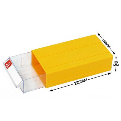 China Plastic Viable Storage Drawer Organizer Box 220*108*55MM Sliding Side Cabinet Movable Filing Cabinet for sale