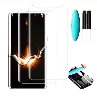 China Anti-Scratch/Explosion-Proof/Waterproof Full Glue Curved UV Full Glue With Light Mobile Phone Screen Protectors For Huawei pro nova 9 pro 50 pro 50 for sale